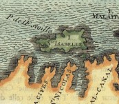 Solomon Islands with the Unusual Fictitious Terre de Qvir – Mallet – 1683