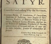 The True-born English-man: A Satyr – Daniel Defoe – 1716
