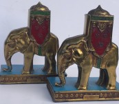 Art Deco Howdah Elephant Bookends – Aronson 1923