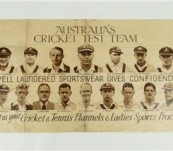 Australian Ashes Cricket Team 1934 [Bradman, Woodfull, Ponsford et al] Unusual Original Advertising Memorabilia.