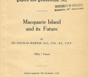 Macquarie Island and its Future – Sir Douglas Mawson – 1922