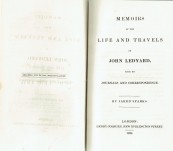 The Life of John Ledyard the American Traveller; comprising Selections from His Journals and Correspondence. – Jared Sparks – First edition 1828