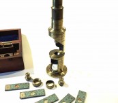 Antique Drum Microscope [Steward’s Portable Botanical Compound Microscope] c1870’s